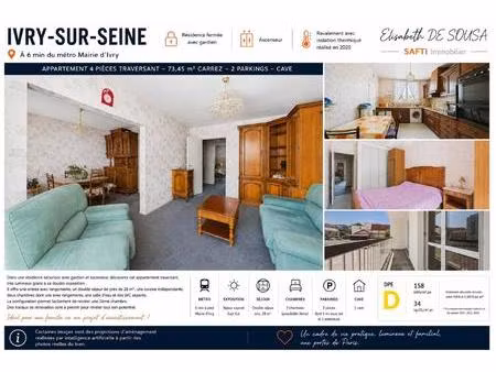 ivry-sur-seine – à 6 min du métro mairie d'ivry