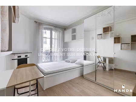 joli studio meublé rue du faubourg du temple  75011