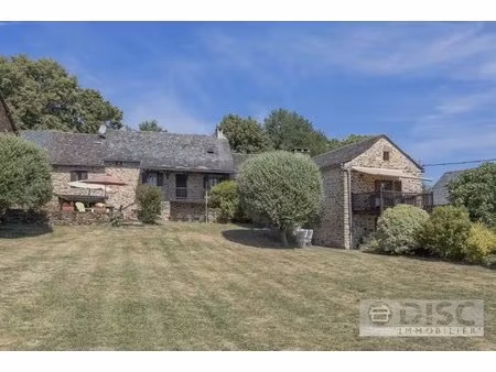 corps de ferme rénovée avec spacieux gîte indépendant  dépendance  piscine et superbes vue