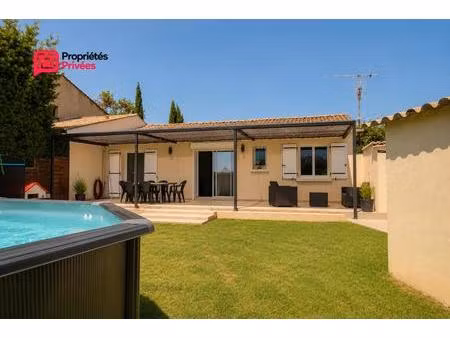 villa uzès 4 pièce(s) 87 m2  3 chambres   terrain de 387m2   terrasse