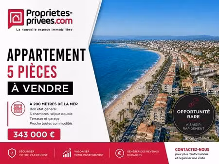 appartement 5 pièce(s)   proche toutes commodités
