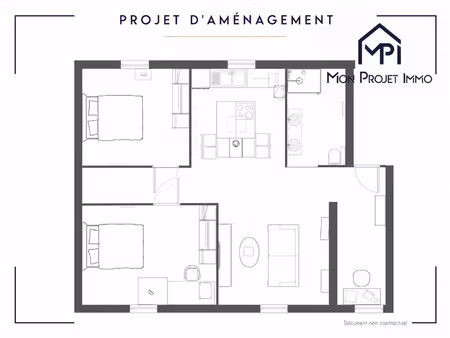 appartement t2/t3 - avesnières
