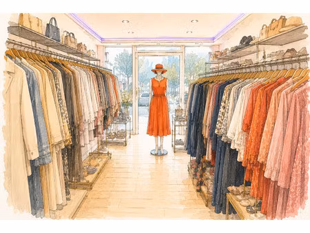 fonds de commerce vêtements neufs et accessoires de mode la sou