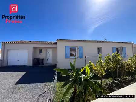 maison plain-pied non mitoyenne - 96 m2 - 3 chambres - garage -jardin prix 207 980 hai
