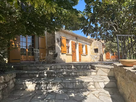2 terrains constructibles + maison 87 m2 + garage + piscine