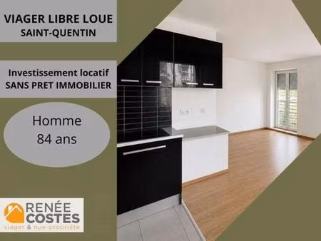 viager libre - h84 ans - st quentin (02100)