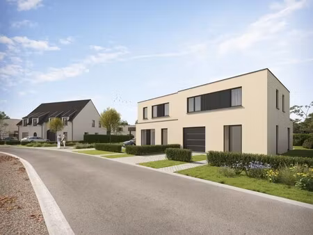 moderne halfopen woning met garage in het groene berlare