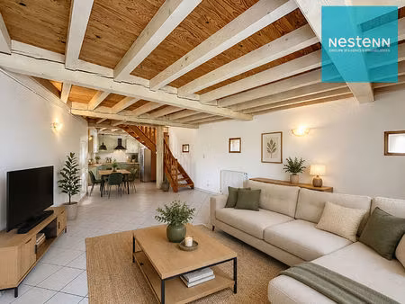 appartement lézigneux 98 m² - avec terrasse et jardin - 3 chambres - très bon état