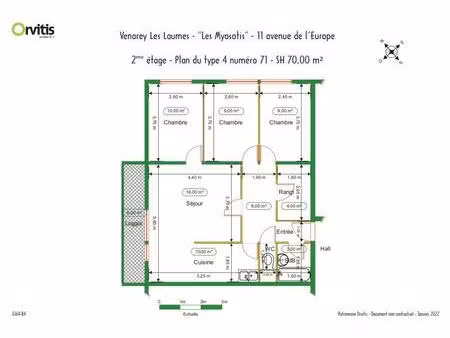 à louer - appartement t4 à venarey-les-laumes