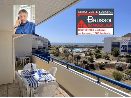 a vendre lacanau ocean appartement avec terrasse situé en front de mer  proche de la...