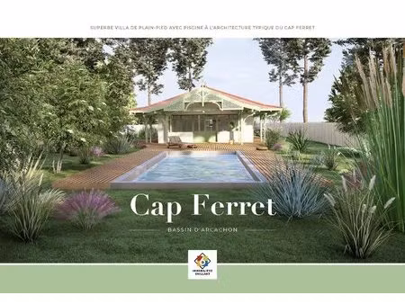 cap ferret terrain d'exception avec permis de construire purgé pour une villa...