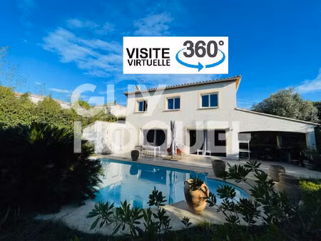magnifique villa montpellier 4 chambres sans vis a vis avec vue et piscine