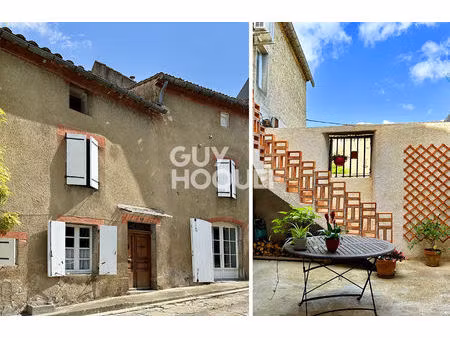 10 min sud ouest carcassonne - maison de village 162 m² + grenier aménageable + cour