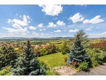 villa avec gite à la vue exceptionnelle sur les monts du beaujolais