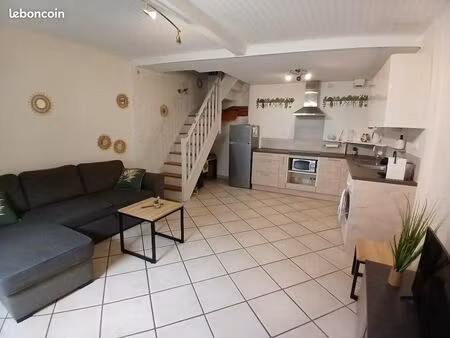 maison de village rénovée 70 m² – 2 chambres + bureau (8.5 m2) climatisation