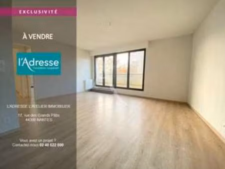 vente appartement 3 pièces à nantes beaujoire - saint-joseph (44000) : à vendre 3 pièces /