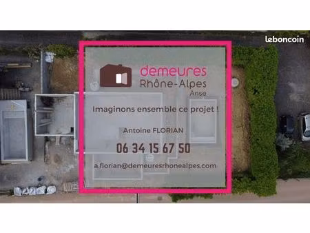 terrain 1 000 m² anse