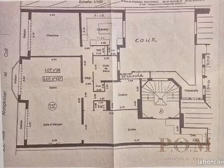 appartement 4 pièces 138 m²