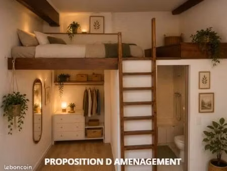 studio 1 pièce 17 m²