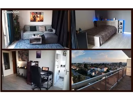 studio 32m carré bron + terrasse