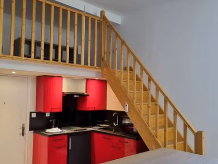studio meublé avec mezzanine