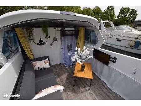 house boat studio flottant lumineux - prêt à vivre – toit ouvrant