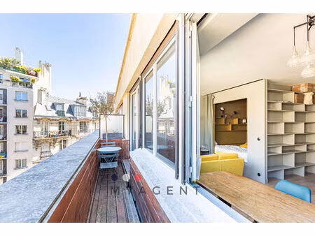 passy - studio d'exception rénové avec balcon