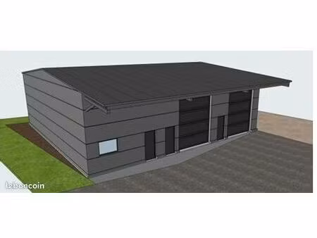 hangar neuf 96 ou 192 m² – grande hauteur 5 50 m – porte 4x4 m – yenne