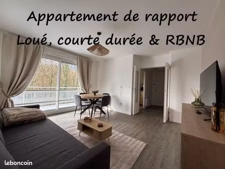 f2 47m² meublé rbnb résidence sénior