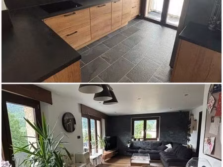 appartement à modane loutraz avec balcon et vue montagne