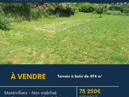 terrain 494 m² montivilliers