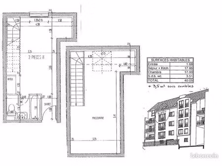 f2 - duplex - saint-cyr l'ecole