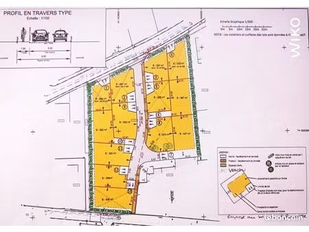 terrain 424 m² bollene