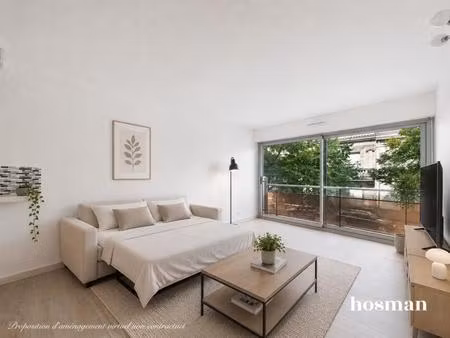 superbe appartement 1 pièce / studio de 24 m² avec balcon - cours de l'yser  bordeaux