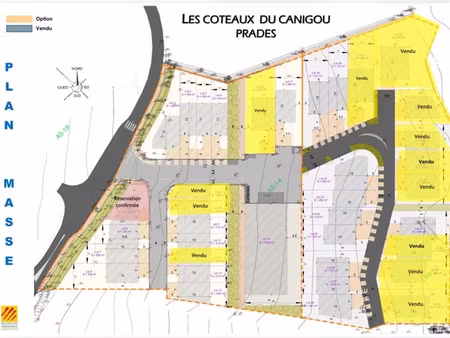terrain à vendre prades 269m2 48 400€