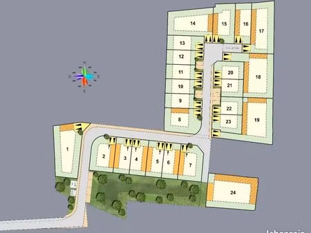 terrain 550 m² camaret sur aigues