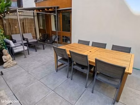 appartement de 89m²  3 chambres avec jardin