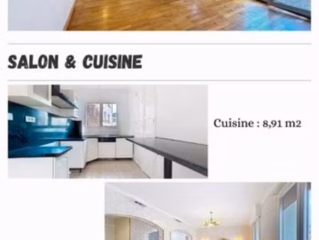 t3 77 m² spacieux et lumineux plein centre