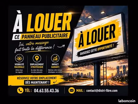 panneau publicitaire bordure voie rapide - avignon / carpentras