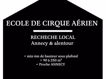 recherche local avec hauteur sous plafond 6m minimum  90-250m²