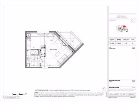 appartement 1 pièce 28 m²