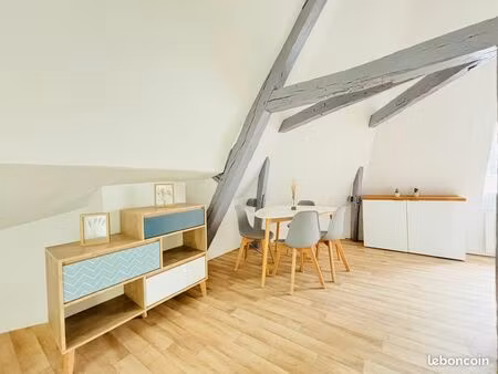 appartement rénové meublé 35 m² laon ville haute  plateau