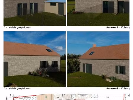 grange 80m2 et dépendances sur un terrain de 566m2