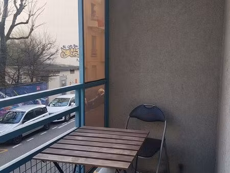 studio meuble renove avec balcon – 100 m ecole management – gare