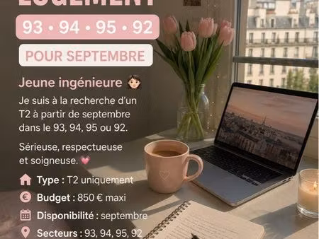 recherche de logement pour une jeune ingénieure