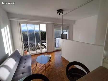meublé 32 m2 + balcon. résidence aspin - trespoey - pau