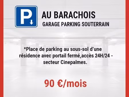 garage - parking souterrain au barachois location