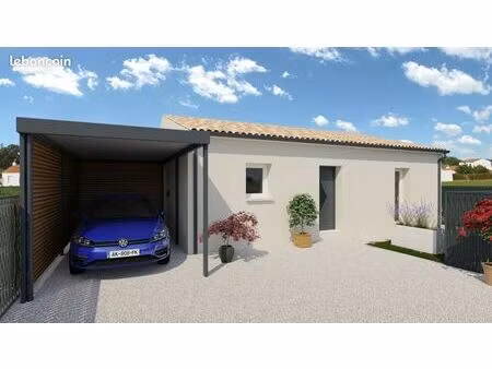 maison de 70 m² sur un terrain de 427 m² à gond-pontouvre en charente (16)