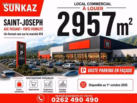 local commercial 2957 m² saint-joseph