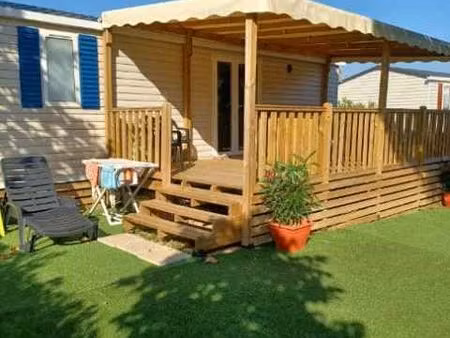 vends mobil home camping valras plage